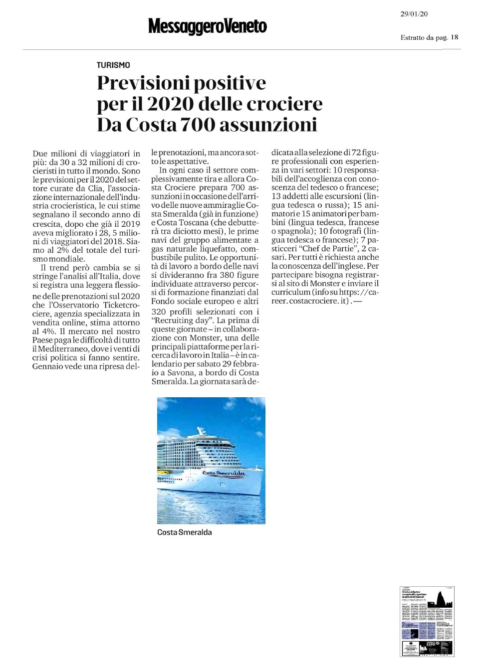 rassegna stampa messaggero-veneto